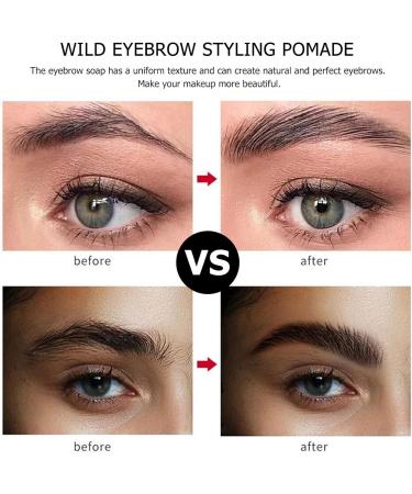 Gel Sourcils Transparent Tenue avec Brosse Savon Coiffant Sourcils Naturel Styler Longue Tenue Bo te Acrylique R sistante - Buy Online on GoSupps.com
