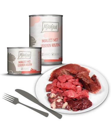 Mjamjam Premium Wet Cat Food - Grain Free Mix Package I (Chicken Beef Heart) 6 x 200g - Extra Meat Single Packs - Buy Online on GoSupps.com