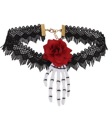 Buy Jeffergarden Halloween Lace Necklace - Realistic Soft Skin-Friendly Jewelry for Weddings & Special Dates - Buy Online on GoSupps.com