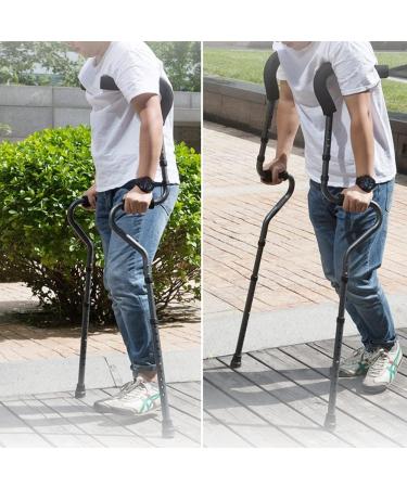 Adult Folding Crutches for Travel Ergonomic Underarm Crutches Adjustable Lightweight Aluminum Crutches (1 Pair) Anniversary Independence - Buy Online on GoSupps.com