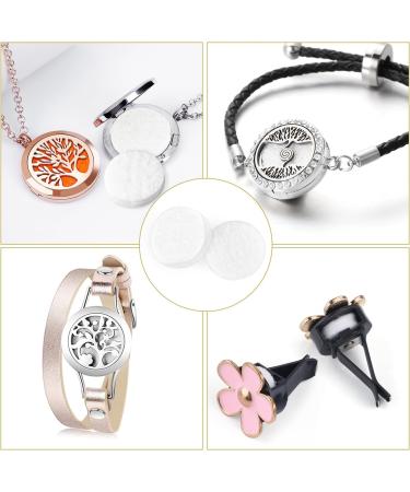 Buy 50 PCS White Essential Oil Refill Pads - 0.63 Inch Cotton Pads for Diffuser Necklaces & Bracelets | Aromafier Replacement Pads & Car Air Vent Clip Fragrance Tablets - International Shipping Available - Buy Online on GoSupps.com