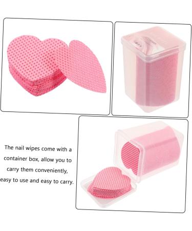 FOMIYES 400 Sheets Eyelash Cleaning Pads Nail Dip Powder Remover Nail Polish Remover Heart Shaped Nail Wipes Cotton Nail Wipes Lash Remover Nail Polish Pads Gel Remover Pads - Buy Online on GoSupps.com