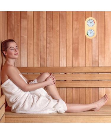 Sauna Thermometer Hygrometer 2 in 1 | Wall-Mounted Hygrothermograph for Perfect Temperature & Humidity | Premium Sauna Equipment & Wooden Accessories - Buy Online on GoSupps.com