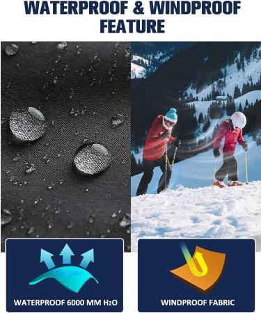 Camii Mia Big Girls Kids Snow Pants X-Large Black - Waterproof Insulated Cargo Ski Pants for Winter Outdoor Activities - Buy Online on GoSupps.com