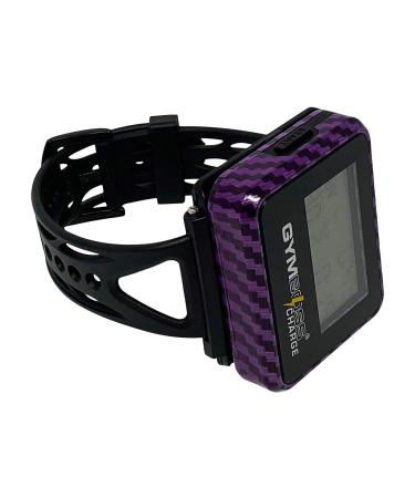Gymboss Charge Interval Timer and Stopwatch & Watchstrap - Bundle (Carbon Purple)