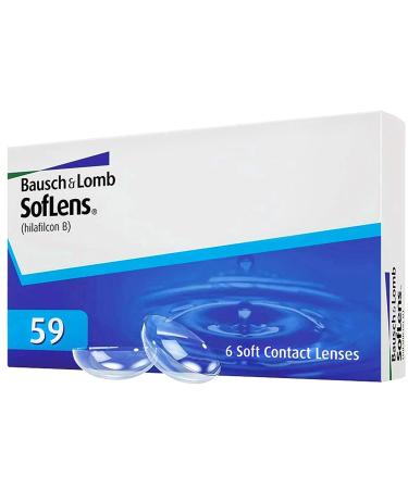 Bausch + Lomb Soflens 59 monthly lenses spherical contact lenses soft 6 pieces BC 8.6 mm / Dia 14.2 / -0.5 Dioptria -0.5 Dioptries 8.6 millimeters 14.2 millimeters 6 - Buy Online on GoSupps.com