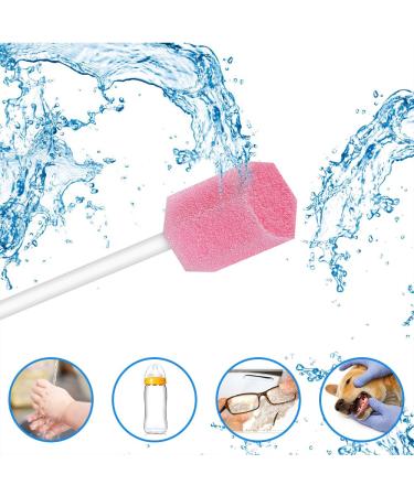 50 Pack Disposable Oral Swabs - Sterile Dental Sponge Swabsticks for Mouth & Gum Cleaning - Buy Online on GoSupps.com