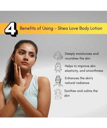 Shea Love Body Lotion - Nourishing Moisturizer with Shea Butter Jojoba Oil & Vitamin E | Anti-Aging Skin Care - 200 ML - International Shipping Available - Buy Online on GoSupps.com