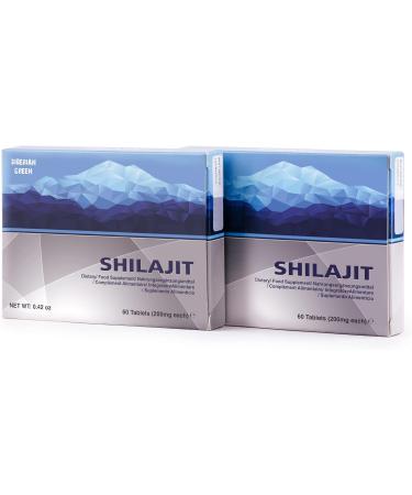 Natural Shilajit in Tablets 2 Packs of 60 Tablets (Total 120 Tablets) Golden Shilajit label - Buy Online on GoSupps.com