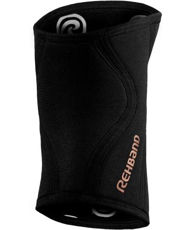 Rehband Knee Support Bandage - CrossFit & Heavy Training 5mm Neoprene Unisex XS Copper/Black Multiple Colors & Sizes - Buy Online on GoSupps.com