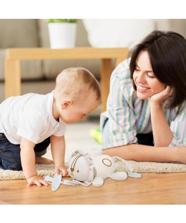 Soft Toy Pacifier Holder - Lion Pocket Buddy Lovey | Skin-Friendly & Comfortable | Ideal for Babies 0+ | Perfect for Children's Parties - Buy Online on GoSupps.com