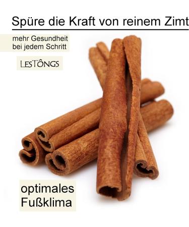 Japanwelt Les Tongs Cinnamon Soles - 100% Natural Cinnamon Shoe Inserts for Men & Women | Anti-Welding Smell | Set of 3 | Size 39/40 - Buy Online on GoSupps.com