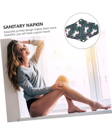 Reusable Bamboo Cloth Panty Liners 6pcs Set for Menstrual Periods - Washable & Eco-Friendly - Buy Online on GoSupps.com