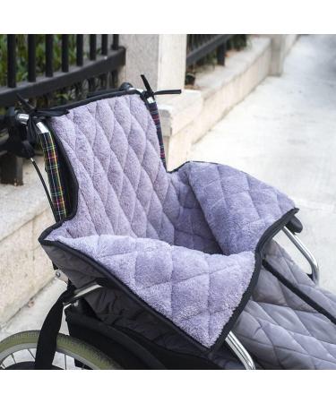 Winter Thicken Wheelchair Warmer Blanket Windproof Fleece Lined Cozy Leg Cover with Zipper 130x66 cm - Buy Online on GoSupps.com