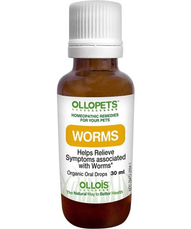 OLLOPETS Worms Organic Homeopathic 1 Fl Ounce - Natural Solution for All Pets - Buy Online on GoSupps.com