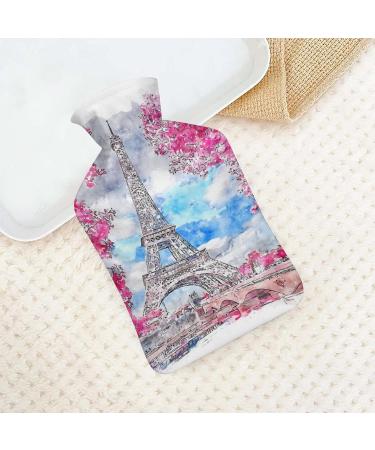 Flower Tower Hot Water Bottle with Plush Cover | Hand Warmer for Adults & Kids - 26.5x15.3cm | International Shipping - Buy Online on GoSupps.com