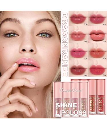 Hydrating Shimmery Lip Gloss Set - 4 Colors | Long-Lasting & Waterproof | Korean Lip Tint Makeup - Buy Online on GoSupps.com