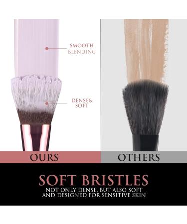 SOLVE Professional 16pcs Makeup Brushes Set with Case - Foundation & Eyeshadow Brush Set - Travel Friendly with Wooden Handles and Soft Synthetic Fiber - Buy Online on GoSupps.com