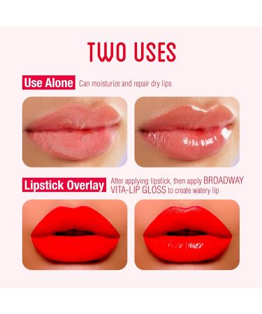 Ruby Kisses Broadway Lip Gloss - Moisturizing Clear Lip Gloss with Vitamin Oil (Cherry) - Super Glossy & Soothing for All Skin Types - Buy Online on GoSupps.com