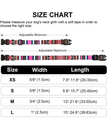 Mercano Dog Halison: Comfortable Soft Nylon Collar for Small & Medium Dogs | Trendy Pattern - M Size Trunk Pink - Buy Online on GoSupps.com
