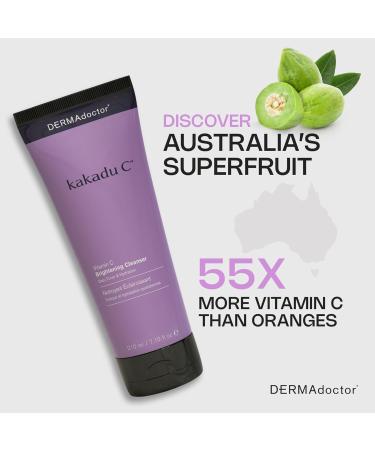 DERMAdoctor Kakadu C dermatologue formul la vitamine C claircissement quotidien 3 en 1 nettoyant exfoliant pour le visage nettoyant pour le visage nettoyant pour le visage d maquillant - Buy Online on GoSupps.com