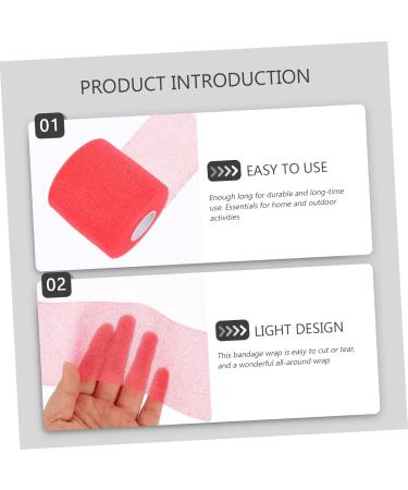 Buy Healeved Sports Skin Membrane Tape - 2 Rolls Self-Adhesive Pink Athletic Wrap for Hair & Skin Protection | Convenient Sponge Kit for Athletes - Buy Online on GoSupps.com