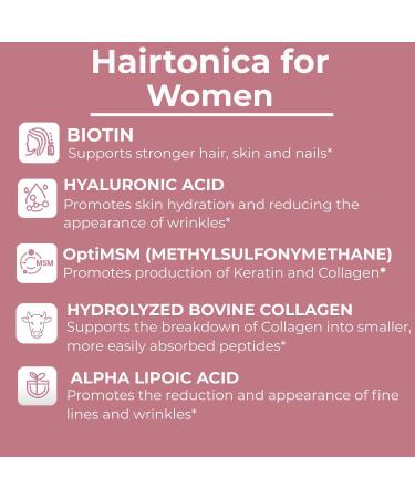 Hair Growth Supplement for Women Biotin Collagen & MSM for Thicker Fuller Hair Supports Stronger Strands Healthy Scalp & DHT Balance Non-GMO Made in USA GMP Certified 60 Count (Pack of 1) Professional - Buy Online on GoSupps.com