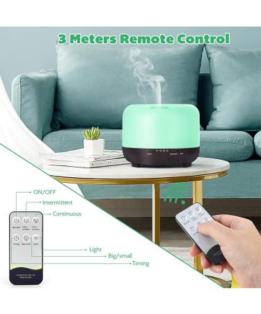Moisturnt 500ml Aroma Essential Oils Diffuser | Ultrasonic Humidifier with Remote Control | Perfect for Bedroom Office Yoga & Spa - Buy Online on GoSupps.com