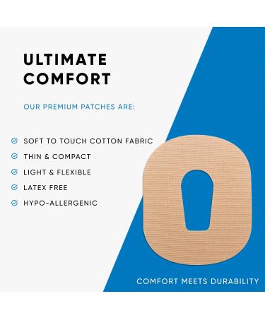 Flexd G6 Adhesive Patches Waterproof - Durable Tan CGM Overpatch (30Pcs) - Buy Online on GoSupps.com