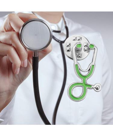 Buy Nurse Stethoscope Enamel Pin | Medical Brooch Gift for Doctors & Nurses - Green-S - Buy Online on GoSupps.com