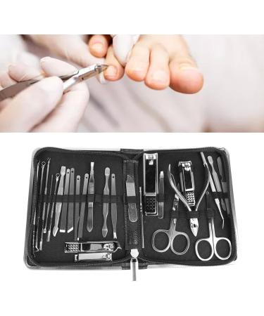 Carbon Steel Manicure Kit Mess and Hygienic Nail Clippers Set Accurate Clipping for Travel Manicure Tools Kit in Black - Buy Online on GoSupps.com