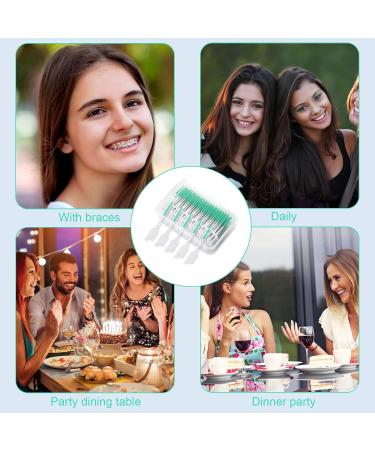 TSHAOUN 200 Interdental Brushes with Storage Box | Soft Silicone Dental Floss Sticks for Oral Care | Portable Green Interdental Cleaning Tools - Buy Online on GoSupps.com