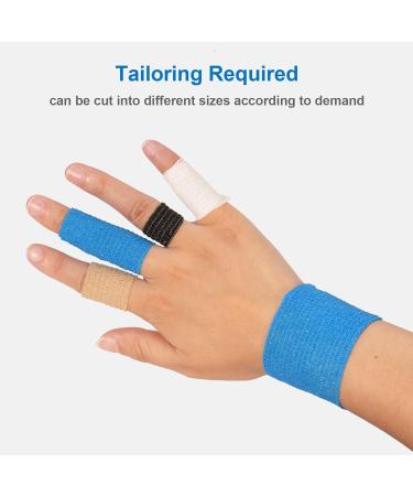 Self-Adhering Vet Wrap Bandage for Pets - 6 Rolls 5cm x 4.5m | Elastic Fixing Bandage for Dogs Cats & Horses - Skin Color - Buy Online on GoSupps.com