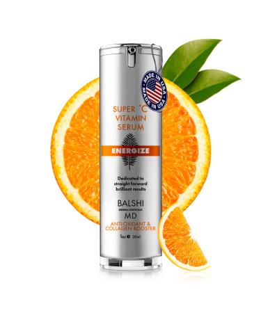 Energize Vitamin C Serum for Face & Eyes - Clinical Strength Collagen Boost Anti Aging Serum with Triple Blend of Medical Grade Vitamin C for Face  Brightening Serum  Hydrating Facial Vit C Serum