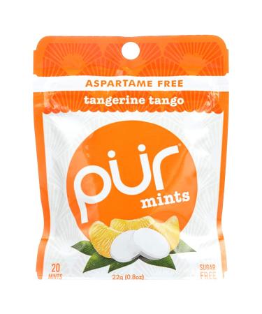 Pur Mint Gum - Tangerine Tango - Case of 12 - 22 Gram