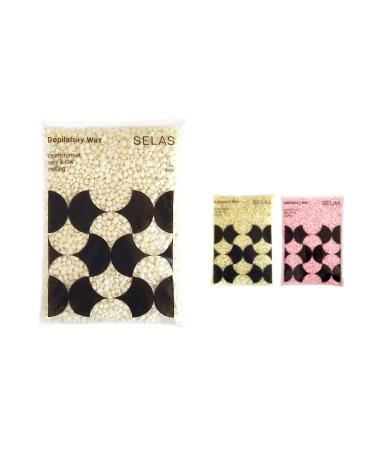 Depilatory Wax Pearls 800g - Bandless Waxing | SELAS | Rosehip Ivory Natural Options - Buy Online on GoSupps.com