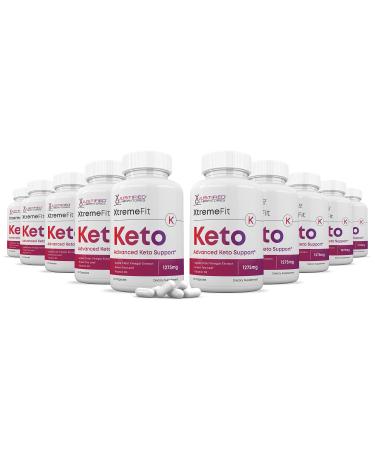 Justified Laboratories (10 Pack) Xtreme Fit Keto ACV Pills 1275MG Formulated with Apple Cider Vinegar Keto Support Blend Alternative to Gummies 600 Capsules