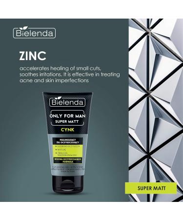 Bielenda Only for Men Super Mat Cleansing Gel with Scrub - 5.3 Oz | International Shipping Available - Buy Online on GoSupps.com