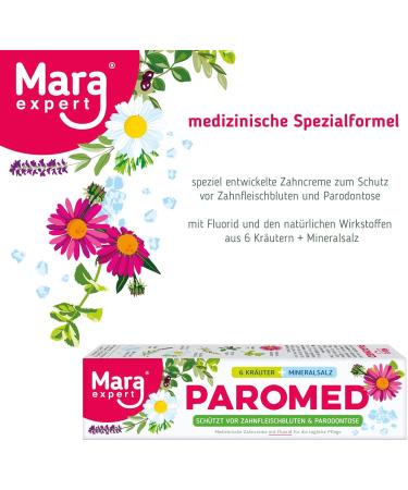 PAROMED Toothpaste with 6 Herbs & Mineral Salt | Protects Against Bleeding Gums & Periodontitis - MARA EXPERT - Buy Online on GoSupps.com