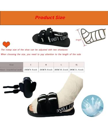 Buy Medical Open-Toe Plaster Shoe - Adjustable Walking Boots for Recovery | Fits Left & Right Feet - Large Size - Buy Online on GoSupps.com