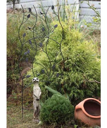 Wrought Iron Spiral Bird Screen Climbing Rattan Frame Clematis Flower Frame Gardening Bracket Courtyard Garden Decoration (White) (White) - Buy Online on GoSupps.com