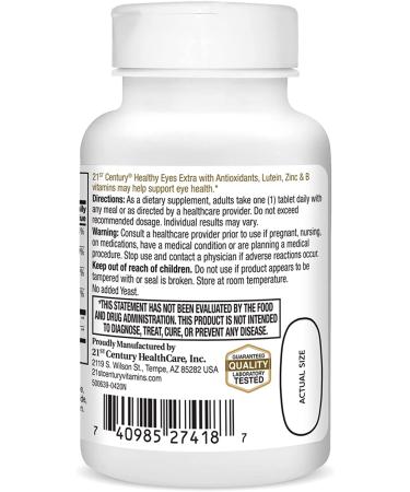 21st Century Healthy Eyes - Extra 36 Tablets for Vision Support - Buy Online on GoSupps.com