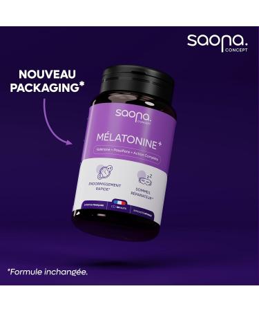 Sleep Supplement - Melatonin 1.9 mg + Valerian & Passionflower | Fast Sleep - Restful Sleep - Jet Lag | 150 Nights (Capsules) | Made in France - Buy Online on GoSupps.com