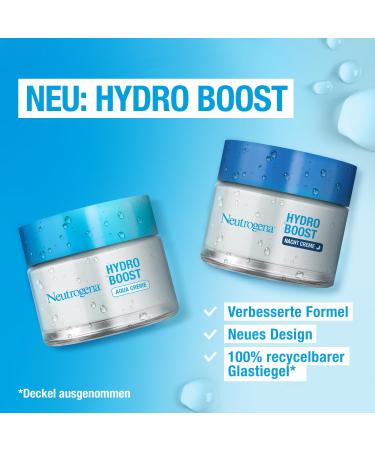 Neutrogena Hydro Boost Skincare Set - Aqua Cream & Night Cream for Dry Skin | Perfume-Free Facial Care with Hyaluronic Acid | Intensive Moisture Day & Night Care - Buy Online on GoSupps.com
