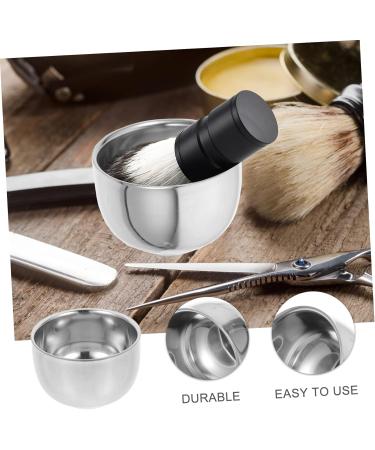 Shop Minkissy 3-Piece Men's Shaving Set | Stainless Steel Beard Bowl Razor Cream & Tools - Perfect for a Smooth Shave - Buy Online on GoSupps.com