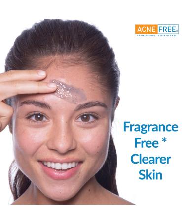 Acne Free Blackhead Removing Face Scrub | 2% Salicylic Acid | Charcoal & Jojoba | 5 oz - Buy Online on GoSupps.com