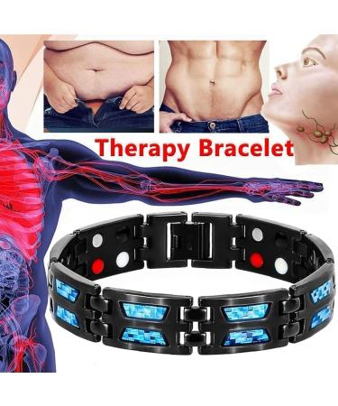 Noruion Far Infrared Ion Bracelet Noruion Far Infrared Ionizer Wristband Magnetic Bracelet Magnetic Bands for Men Men's Bracelet Adjustable Length with Titanium Power Magnetic Bracelet (1pcs) - Buy Online on GoSupps.com