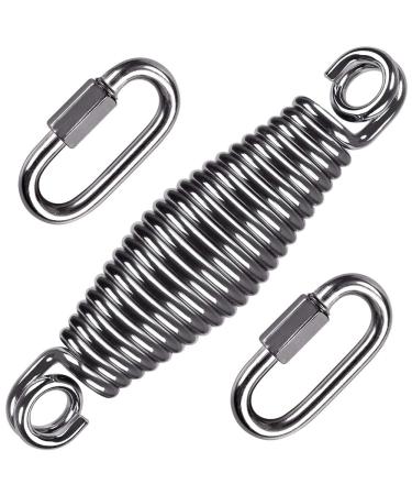 SELEWARE Heavy Duty Spring for Heavy Bag, Punching Bag, Boxing Bag Hanging Kit Innovative Conical Shape & Double Closed Ring Design Up to 180 lbs Spring with carabiners - Buy Online on GoSupps.com