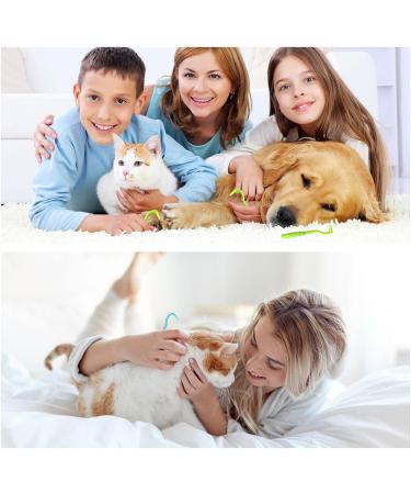 Eupsiiu 6-Piece Tick Removal Set for Dogs Cats & Horses | Gentle Tick Remover Tweezers & Pliers | Effective Tick Remedies in Blue & Green - Buy Online on GoSupps.com