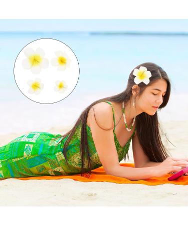 Beaupretty 4Pcs Flower Hair Clips - Hawaiian Plumeria Foam Flowers for Wedding & Holiday - Photo & Event Hair Claw Clip Set - Buy Online on GoSupps.com